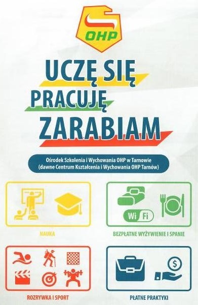 Plakat OHP - Uczę się Pracuję Zarabiam